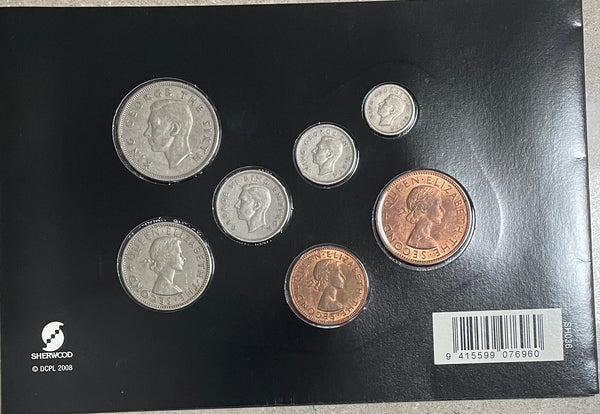 2000 New Zealand Sherwood  Predecimal Currency Type Set Coin