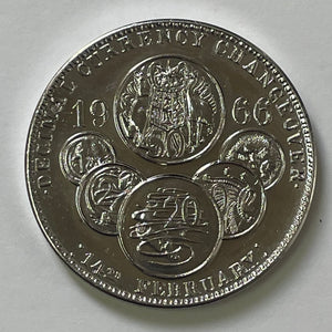 Australia 1966 Decimal Currency Changeover Sydney Coin Club Medallion