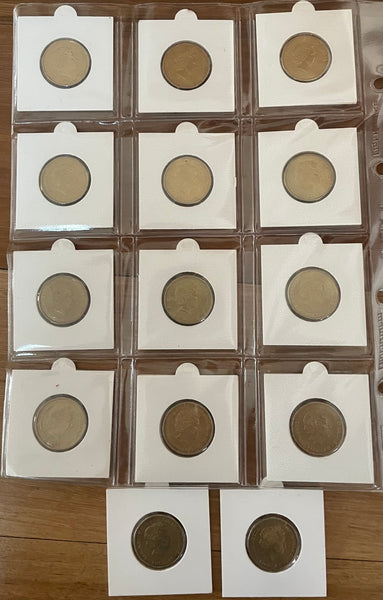 Australia 2015 Aussie Alphabet Coloured $1 coins Complete A to Z set of 26