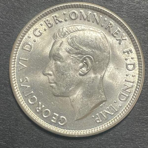 Australia 1943s Mint 2/- Florin Silver Coin Uncirculated