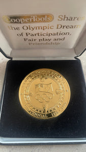 Australia 1996 Cooper Tools Olympic Gold Medal Commemorative Medallion