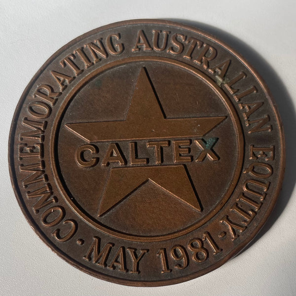 Australia 1981 Caltex  Commemorative  Medallion