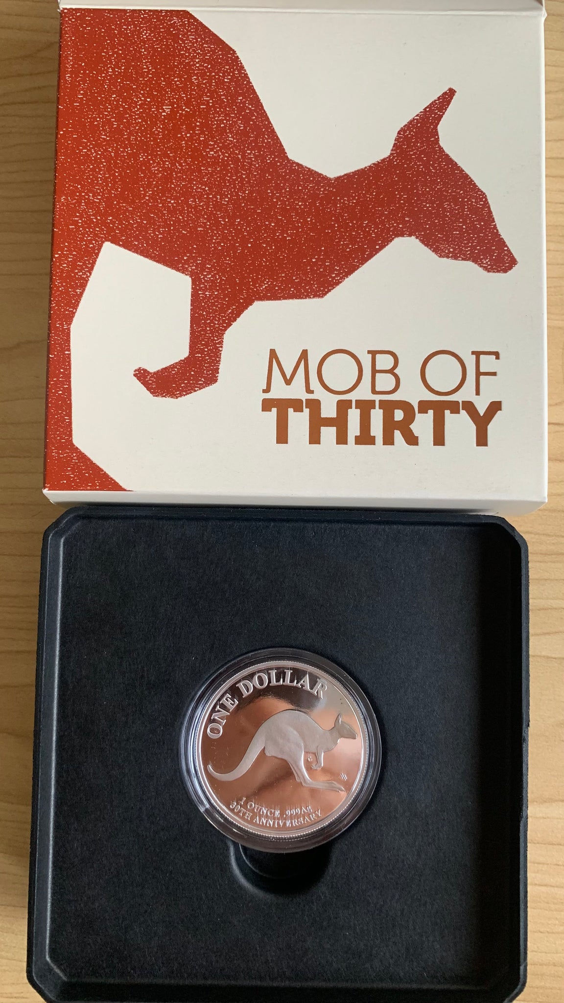 Australia 2023 RAM $1 Mob of Thirty, C Mintmark 1 oz Silver Proof Coin