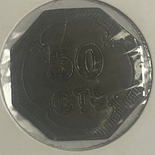British Expeditionary Force WWI B.E.F. Prisoner of War 50c Token