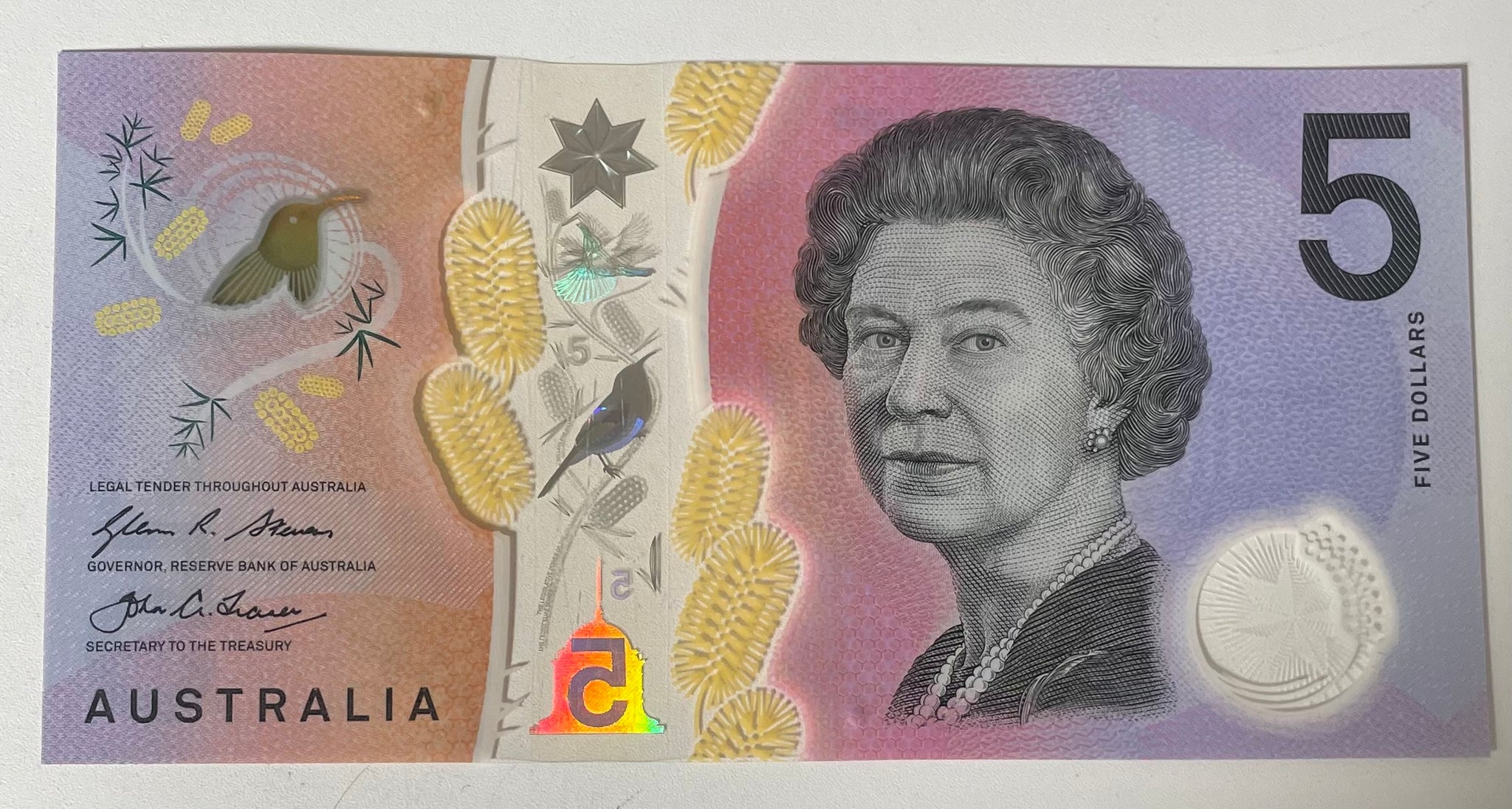 Australia 2016 $5 Stevens Fraser Next Generation Uncirculated Banknote