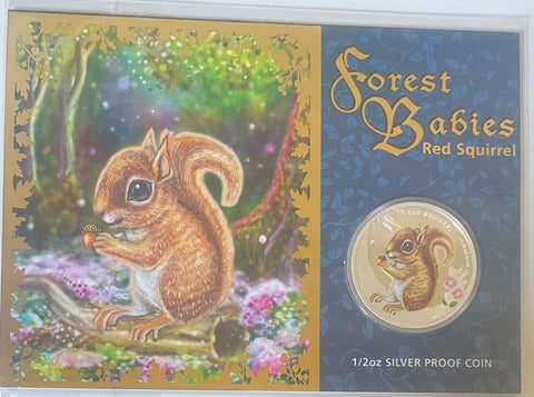 Tuvalu 2013 50 Cents Forest Babies 1/2oz 999 Silver Coin