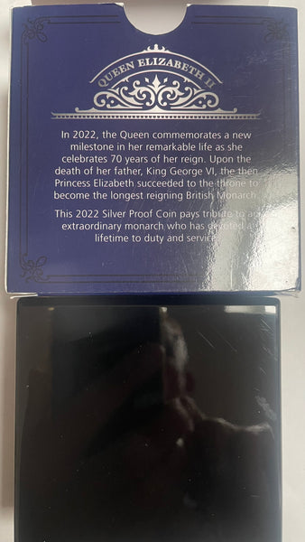 2022 Tokelau $5 Queen Elizabeth II Accession Fine 1oz Silver Proof Coin