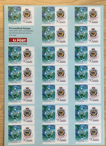 Australia Post 50c Personalised Stamp Sheet - RSL 90 years