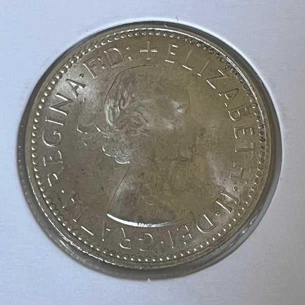Australia 1963  1/- One Shilling silver coin Uncirculated