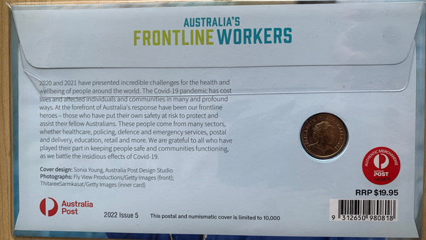 2022 $2 Frontline Workers PNC Coloured Coin/Stamp