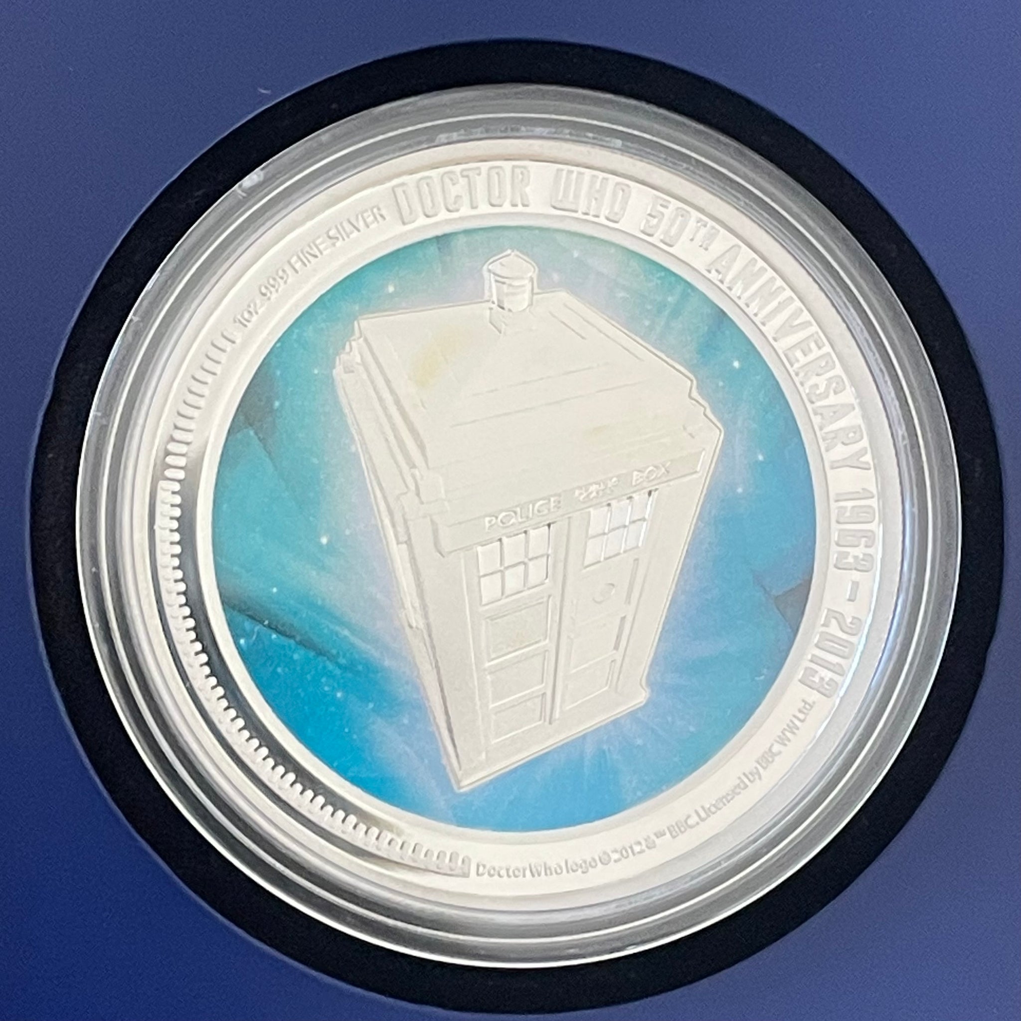 Niue 2013 $2 Dr Who 50th Anniversary 1 oz Silver Proof Coin