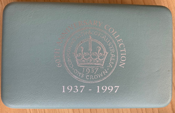 Australia 1997 Perth Mint $2 Kookaburra 1937 Crown Privy mark 2oz Silver Proof Coin & 1937 Crown