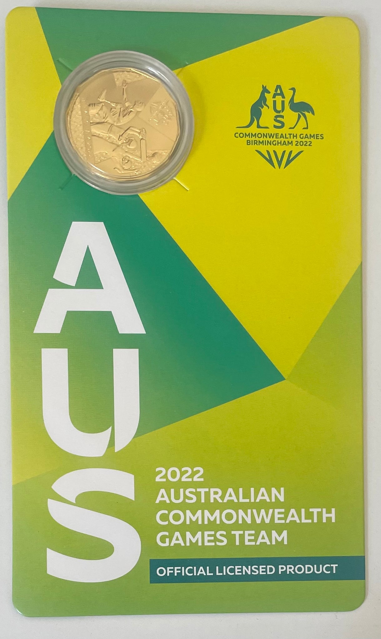 Australia 2022 50c Birmingham Commonwealth Games Gold Plated Coin