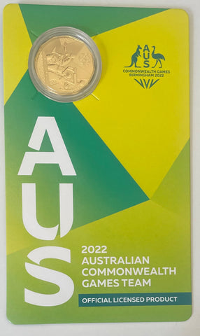 2022 Australia 50c Birmingham Commonwealth Games Gold Plated Coin