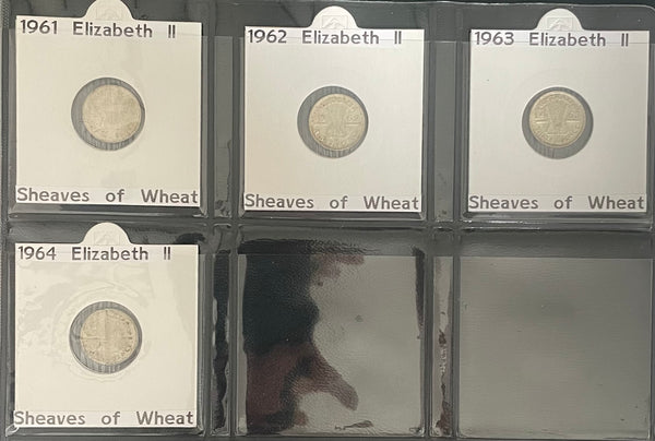 Australia 1910-64 Complete Set of 52 3d Threepence Silver Coins