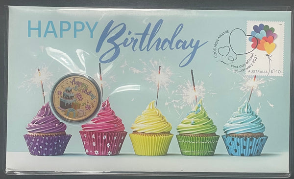 Australia 2021 $1 Happy Birthday PNC