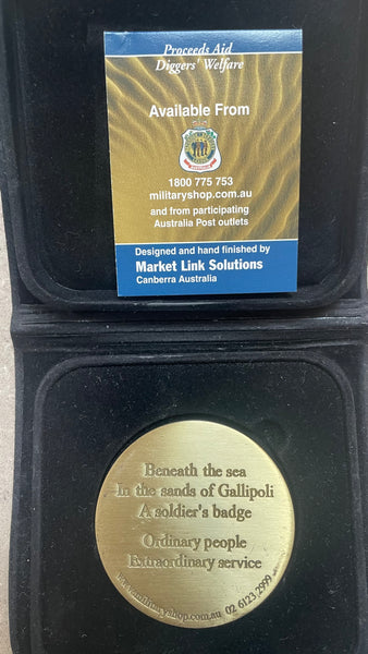The Australian Spirit Sands of Gallipoli Medallion
