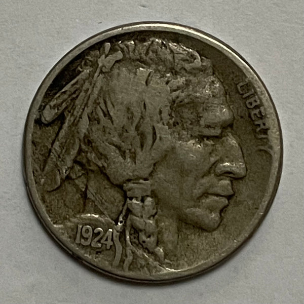 USA 1924s Nickel 5c "S" Mintmark coin