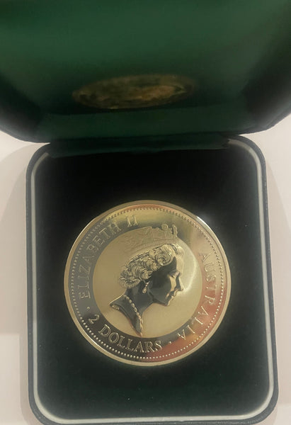 Australia 1997 Perth Mint $2  Kookaburra 2oz .999 Silver Coin