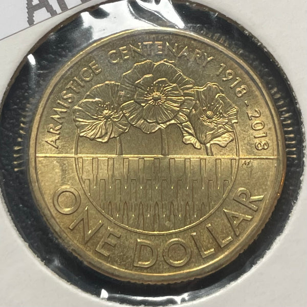 2018 Royal Australian Mint $1 Armistice 100 Years On Uncirculated Coin