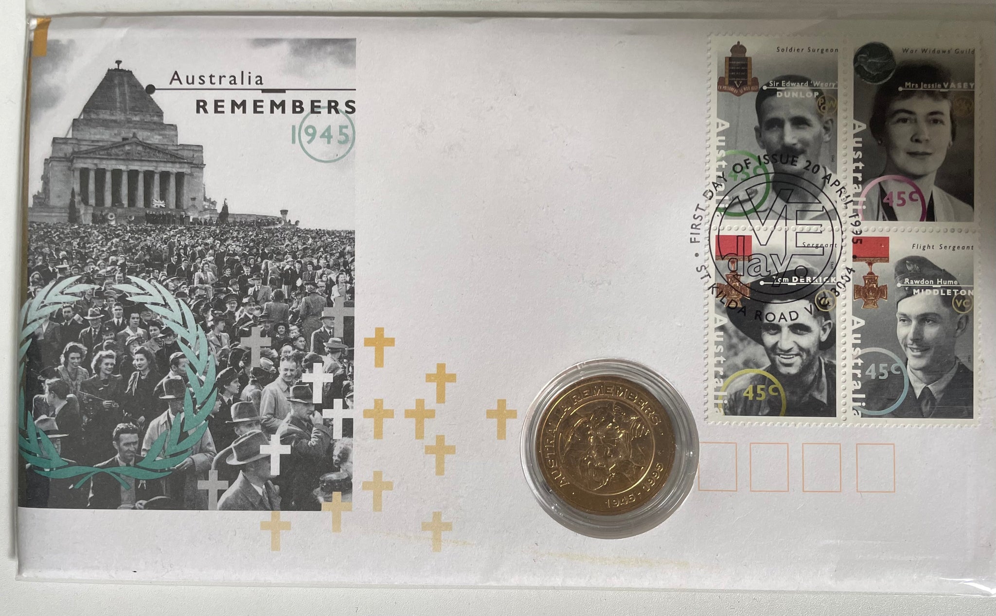 Australia 1995 $1 Australia Remembers PNC Limited edition