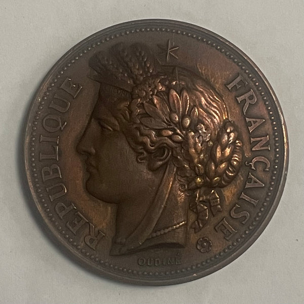 France 1891 Somme Agricultural & Industry Workers Medal struk by Oudine