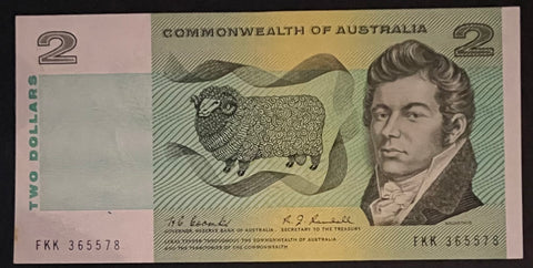 Australia $2 Commonwealth of Australia Coombs/Randall. EF. R82