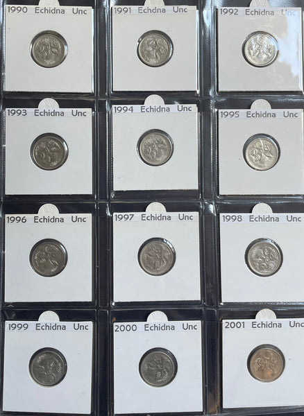 Australian 1966-2016 5c Uncirculated Coin Collection