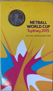 2015 20 Cents Uncirculated Australian Netball World Cup