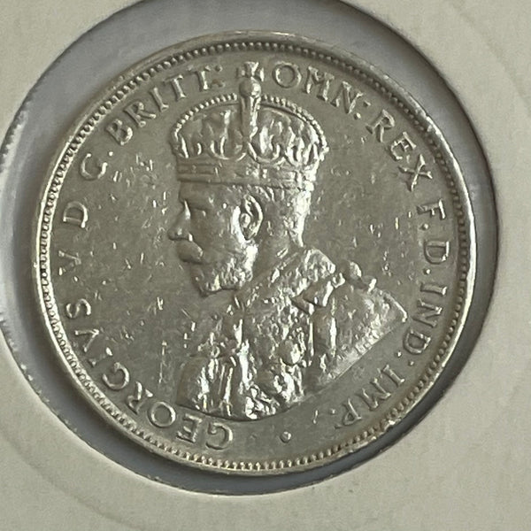 Australia 1918 2/- Florin Silver Coin Extremely Fine Condition