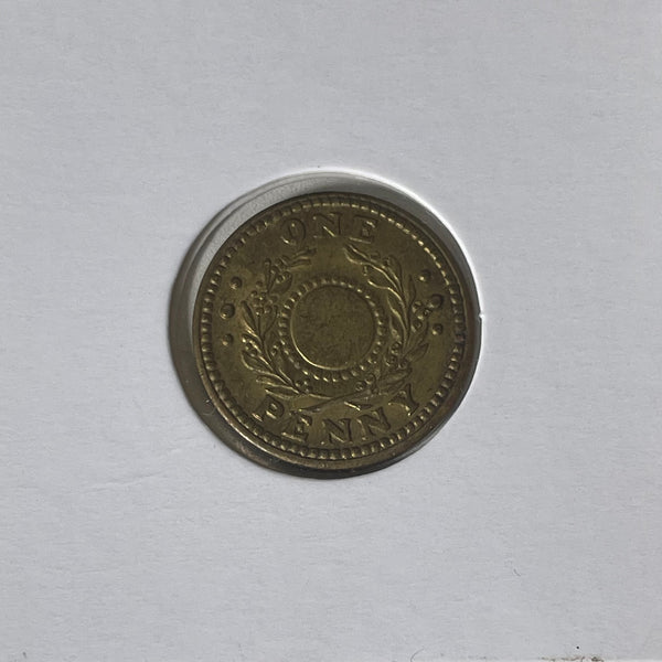 AUSTRALIA : 1942 Hay Internment Camp One Penny 1d without Hole