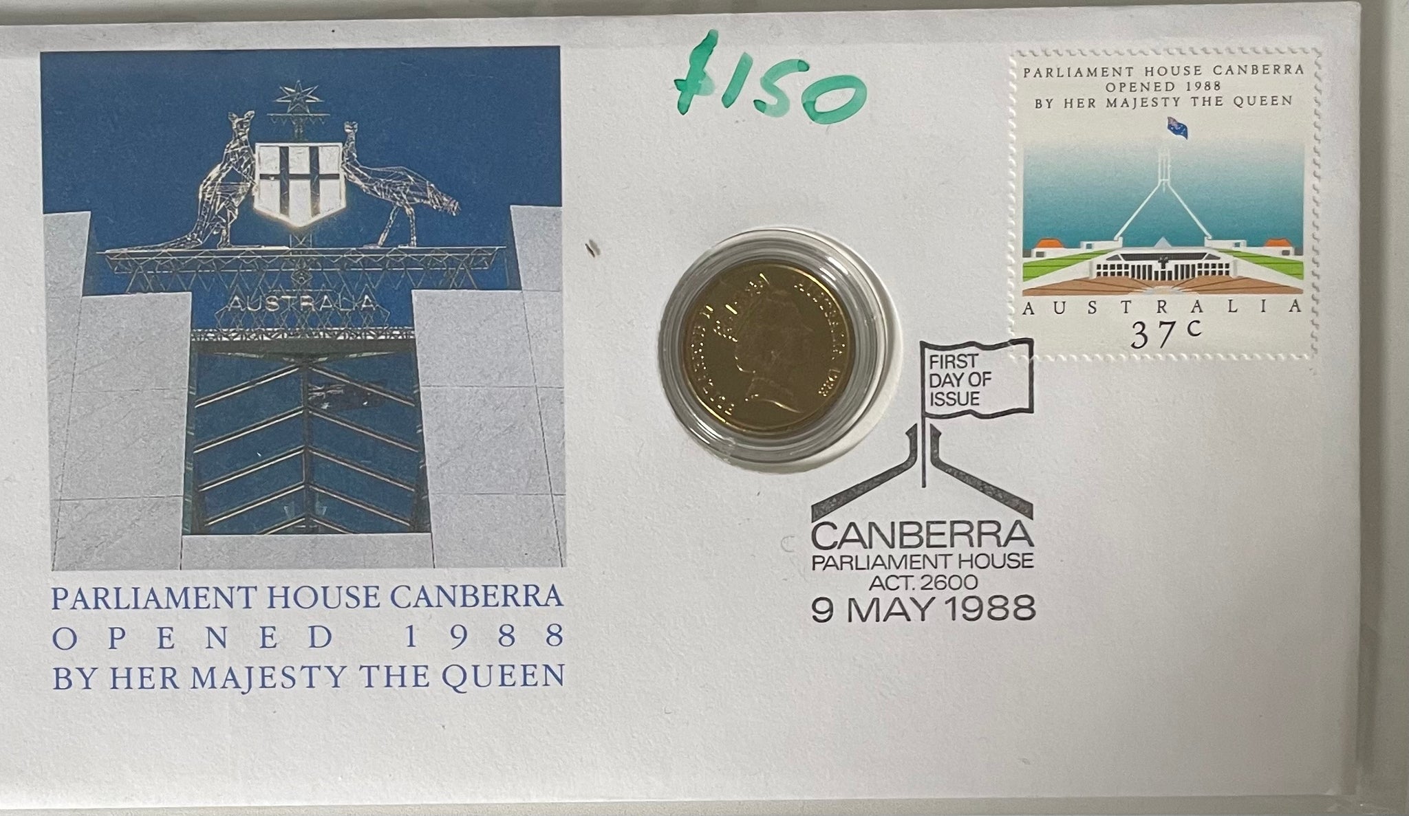 Australia 1988 Parliament House Canberra $2 PNC Limited edition