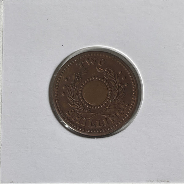 AUSTRALIA : 1942 Hay Internment Camp Two Shilling 2/- without Hole
