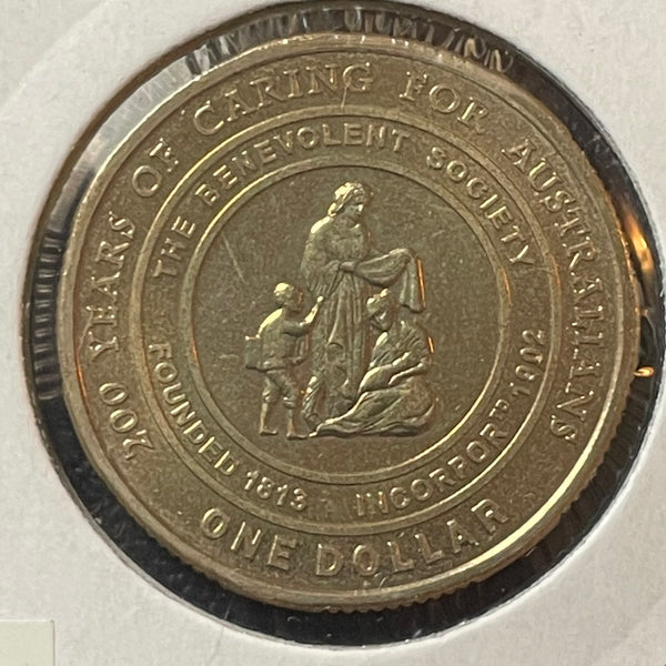 2013 Royal Australian Mint  $1 200 Years of the Benevolent Society Uncirculated Coin