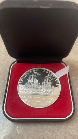 Australia 1988 Cook Commemorative Medallion in Sterling Silver Rare