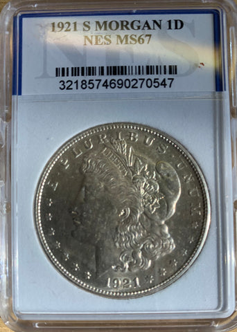 USA  United States $1 1921 S Silver Morgan Dollar