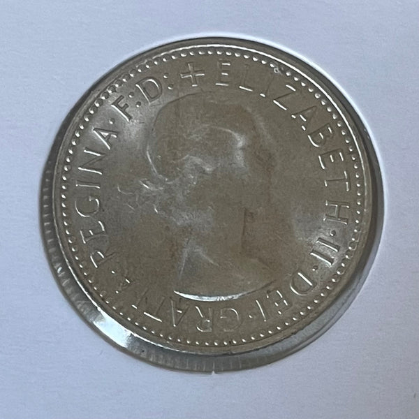 Australia 1962  1/- One Shilling silver coin Uncirculated
