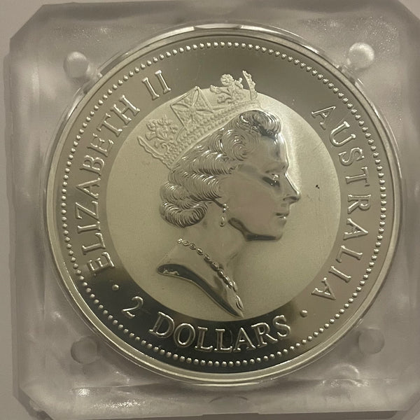 Australia 1998 Perth Mint $2  Kookaburra 2oz .999 Silver Coin