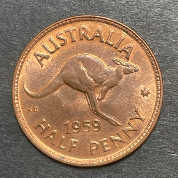 Australia 1959 1/2d Half Penny Uncirculated Condition