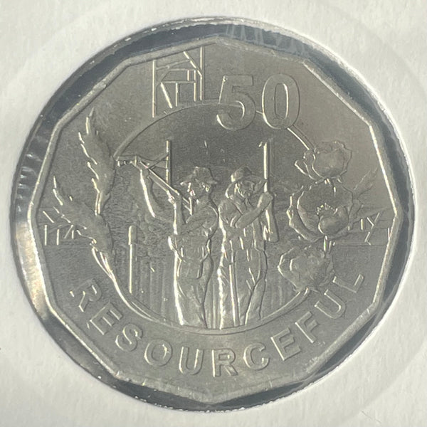 Australia 2018 50c Anzac Series Set of 4 50c Fifty Cents uncirculated coins