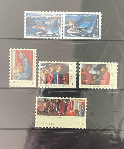 Australia Post 1994 Year Album. This book contains all the different simplified stamps issued in that year.