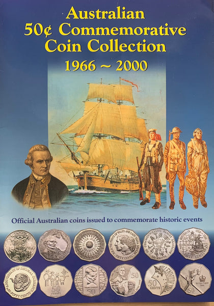 Sherwood 1966 - 2000 Commemorative Fifty Cent Coin Collection In Folder