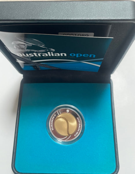 Australia 2012 Australia $2 Fine Silver Australian Open Men's Tennis Coin