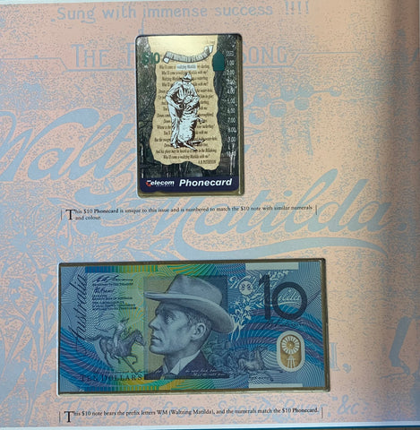 1995 $10 Evans Fraser Polymer Note WM serial folder