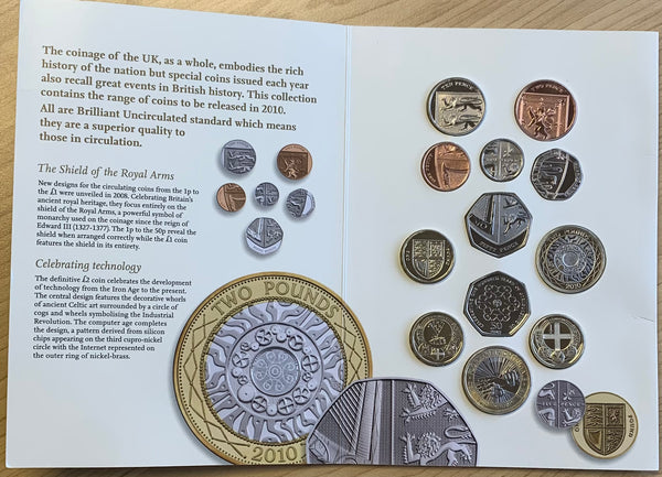 Great Britain UK 2010 Uncirculated coin collection Coin