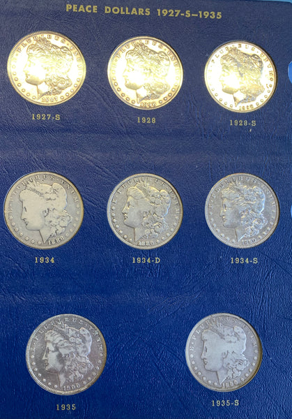 USA United States of America 1886 to 1925$1 Morgan & Peace Silver Dollar collection