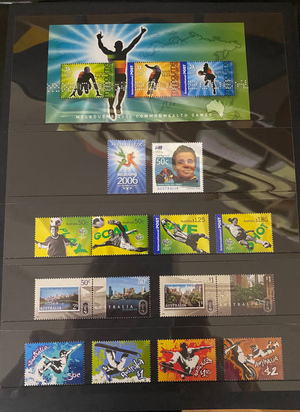 Australia Post 2006 Year Album. This book contains all the different simplified stamps issued in that year.