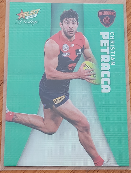 2022 AFL Select Prestige Green Christian Petracca Melbourne 37/60