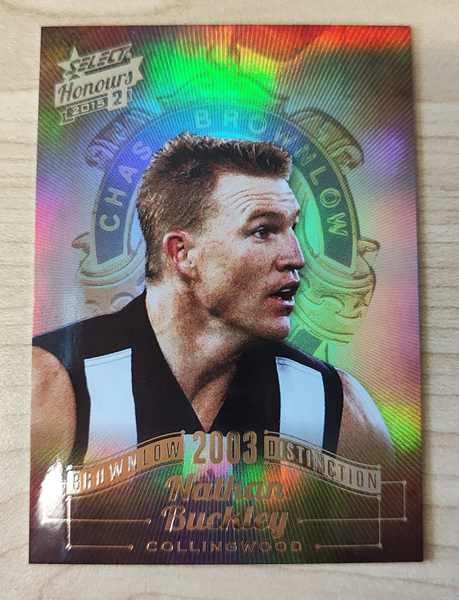 2015 Select Honours 2 Brownlow Distinction 2003 Nathan Buckley Collingwood