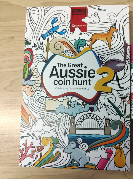 Australia 2021 Royal Australian Mint $1 Great Aussie Coin Hunt 2 Set of 26 Alphabet Uncirculated Coins and Album